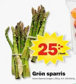 Pekås Grön sparris erbjuda