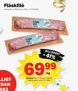 Pekås Fläskfilé, Medlemspris erbjuda