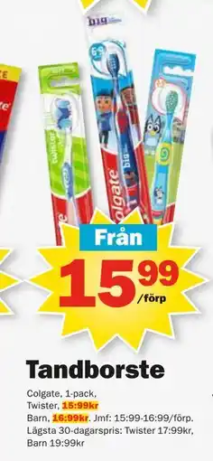 Pekås Tandborste erbjuda