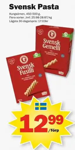 Pekås Svensk Pasta erbjuda