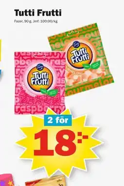 Pekås Tutti Frutti erbjuda