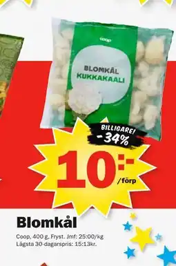 Pekås Blomkål erbjuda