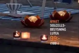 Mio Solcells- belysning lutea erbjuda