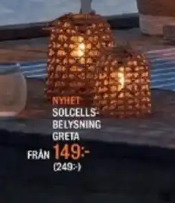 Mio Solcells belysning greta erbjuda