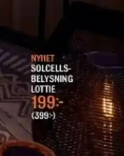 Mio Solcells- belysning lottie erbjuda