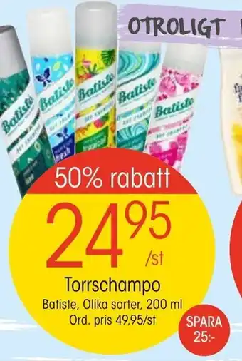 EKO Batiste Torrschampo 200ml erbjuda