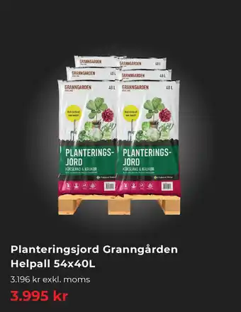 Planteringsjord Granngården Helpall