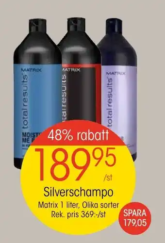 EKO Silverschampo Matrix 1 Liter, Olika Sorter erbjuda
