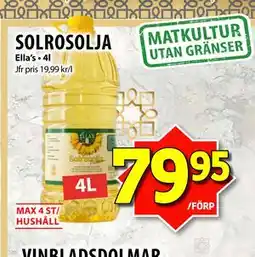 Matvärlden Tensta SOLROSOLJA erbjuda