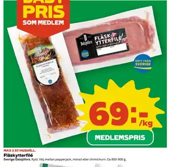 Fläskytterfilé