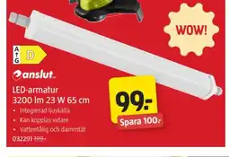 Jula LED-armatur 3200 Im 23 W 65 cm erbjuda