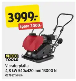Jula Vibratorplatta 4.8 kW 540 x 420 mm 13000 N erbjuda