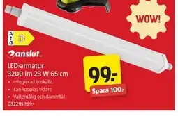 Jula LED-armatur 3200 lm 23 W 65 cm erbjuda
