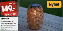 Jula Solcellslykta LED IP44 43.5 x Ø24.5 cm erbjuda