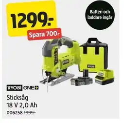 Jula Sticksåg 18 V 2,0 Ah erbjuda