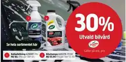 Jula 30% Utvald bilvård erbjuda