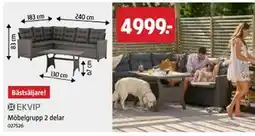 Jula Möbelgrupp 2 delar erbjuda