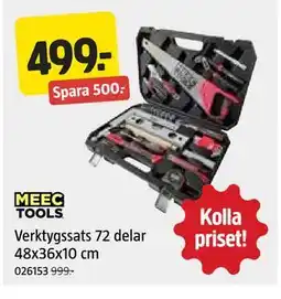 Jula Verktygssats 72 delar 48x36x10 cm erbjuda