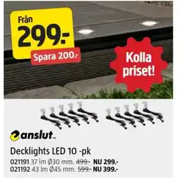 Jula Decklights LED 10-pk erbjuda