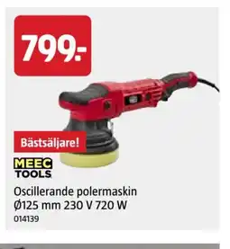 Jula Oscillerande polermaskin Ø125 mm 230 V 720 W erbjuda