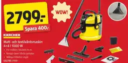 Jula KÄRCHER Matt- och textilvårdsmaskin 4+4 l 1000 W erbjuda