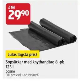 Jula Sopsäckar med knythandtag 8-pk erbjuda