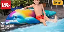 Jula BESTWAY Badleksak delfin 168x66 cm erbjuda