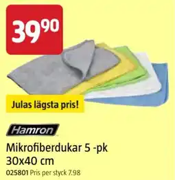 Jula Mikrofiberdukar 5-pk erbjuda
