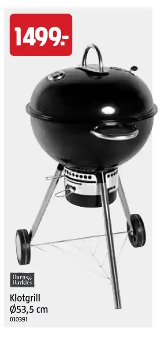 Klotgrill 53,5 cm