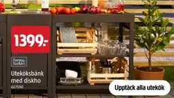 Jula Uteköksbänk med diskho erbjuda