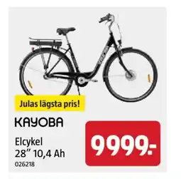 Jula Elcykel 28" 10,4 Ah erbjuda