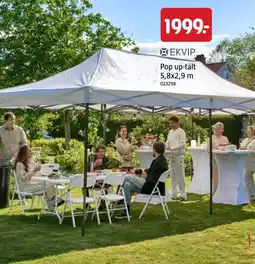 Jula Pop up-tält 5,8x2,9 m erbjuda