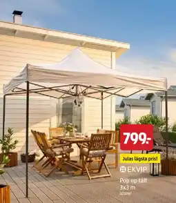 Jula Pop up-tält erbjuda