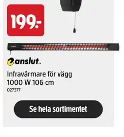 Jula Infravärmare för vägg 1000 W 106 cm erbjuda