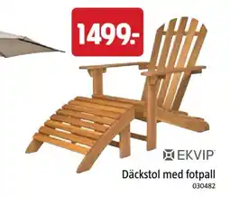 Jula Däckstol med fotpall erbjuda
