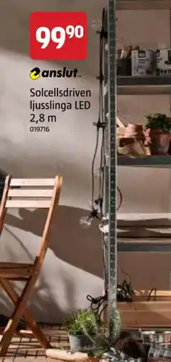 Jula Solcellsdriven ljusslinga LED erbjuda