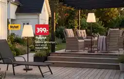 Jula Laddbar golvlampa med solcell 150 cm IP44 erbjuda