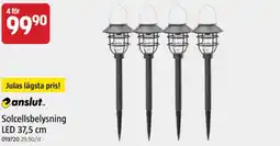 Jula Solcellsbelysning LED 37,5 cm erbjuda