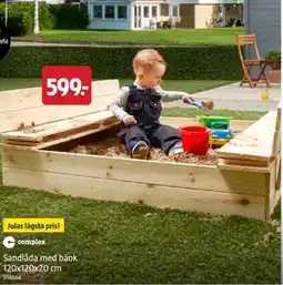 Jula Sandlåda med bänk erbjuda