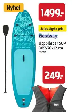 Jula BESTWAY Uppblåsbar SUP erbjuda