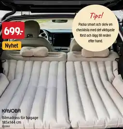 Jula KAYOBA Bilmadrass för bagage erbjuda
