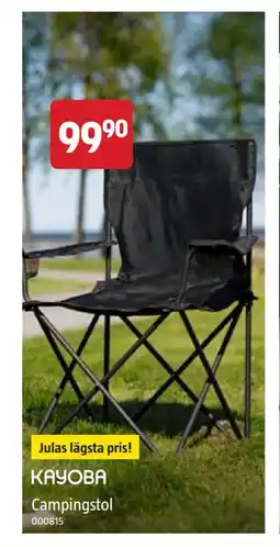 Jula KAYOBA Campingstol erbjuda