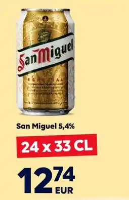 Border Shop San Miguel 5,4%, EUR 12.74 erbjuda