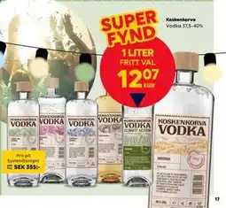 Border Shop Koskenkorva, EUR 12.07 erbjuda