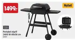 Jula Portabel elgrill 2400 W 49x36 cm erbjuda
