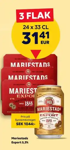 Border Shop Mariestads Export 5,3%, EUR 31.41 erbjuda