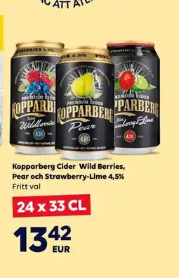 Border Shop Kopparberg Cider Wild Berries, Pear och Strawberry-Lime 4,5%, EUR 13.42 erbjuda