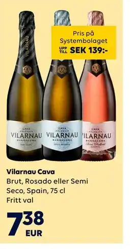 Border Shop Vilarnau Cava, EUR 7.38 erbjuda