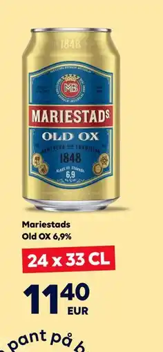 Border Shop Mariestads Old OX 6,9%, EUR 11.4 erbjuda