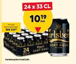 Border Shop Carlsberg Sort Guld 5,8%, EUR 10.19 erbjuda